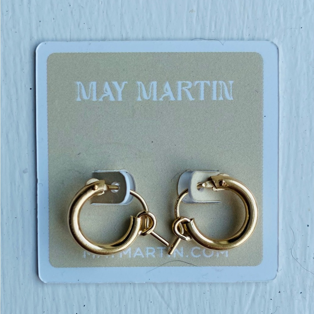 Gold Hoop Earrings - Small
